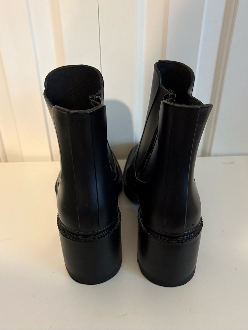 INC Black Block-Heel Chelsea Ankle Boots - Picture 4 of 9